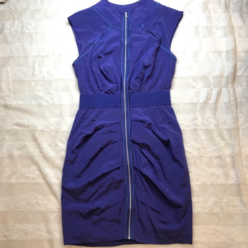 Bebé Purple/Blue Zíper In Front Dress